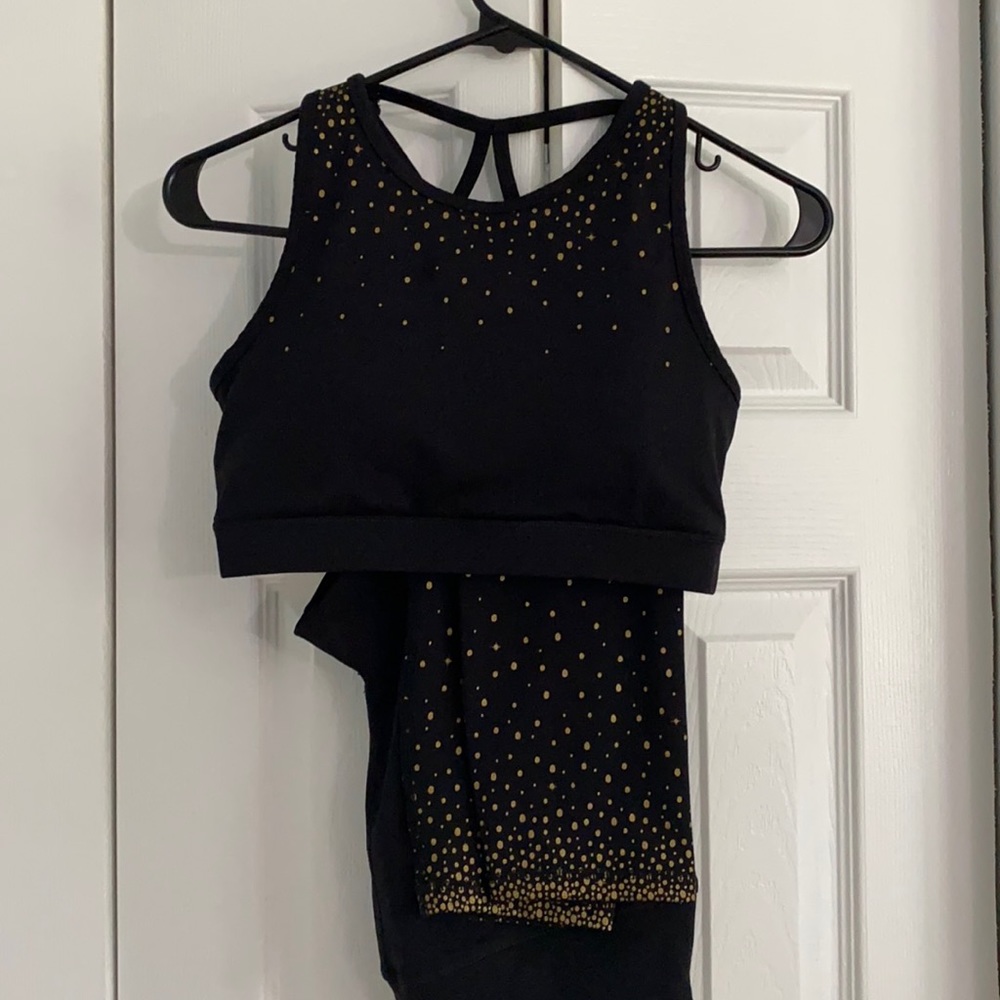 Black Gaiam yoga set (bra top and leggings) small